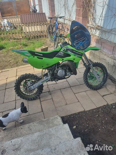 Кроссовый детский мотоцикл кавасаки кх 65