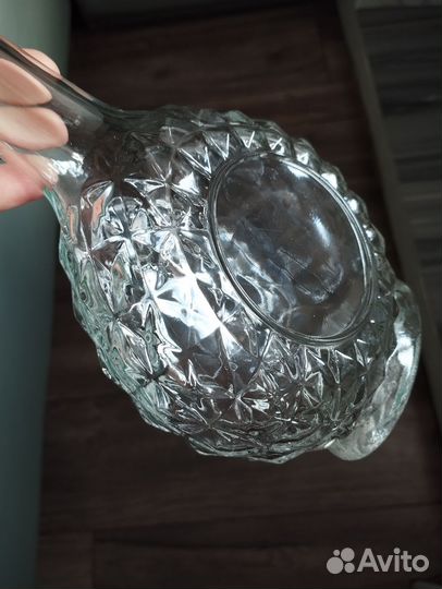 Круглая декоративная бутылка для творчества Ваза