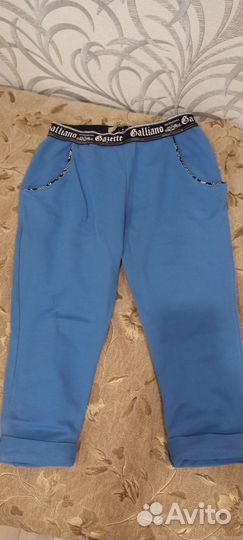 Бриджи синие женские