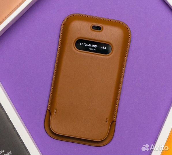 Чехол Apple iPhone 12/12Pro MagSafe Кожа mhye3ZE/A