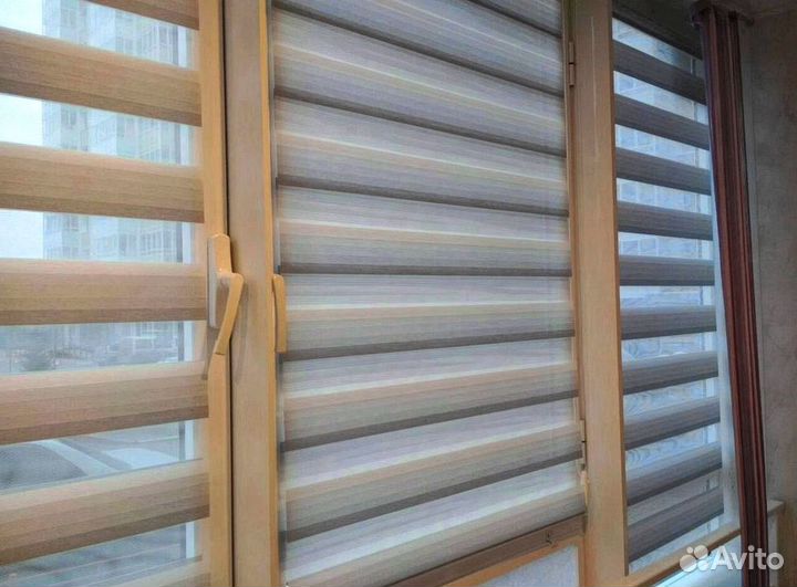 Жалюзи день-ночь установка