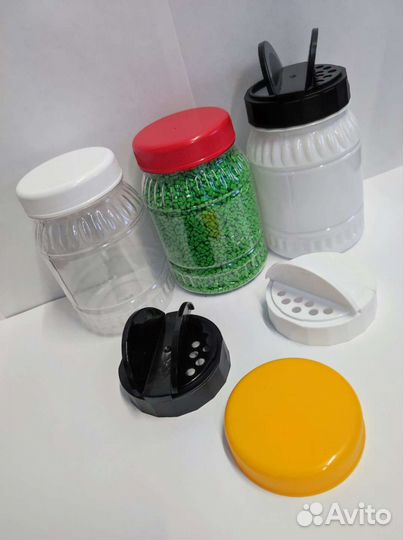 Пэт банка, тара, флакон, банка с крышкой 350мл