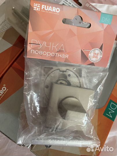 Ручка дверная матовый никель/хром