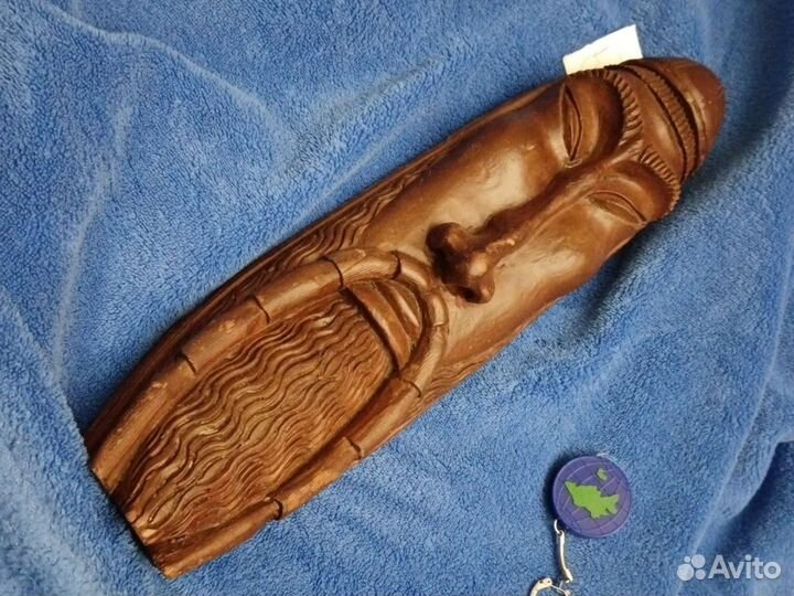 Деревянное лицо, ручная работа