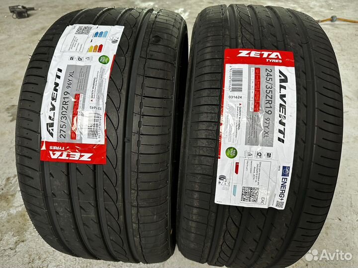Zeta Alventi 245/35 R19 и 275/30 R19