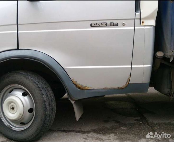 Накладки ремонтные на дверь Газели, цвет юниор