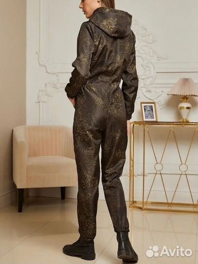 Комбинезон на флисе женский