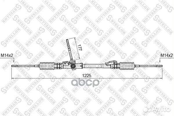 00-35015-SX рейка рулевая мех-ская 51802 Ford