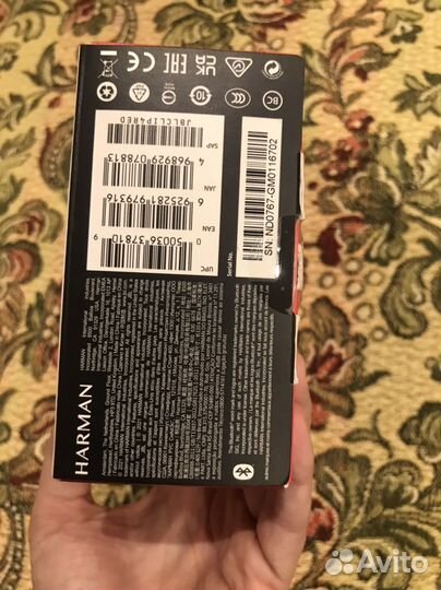 Колонка Jbl clip 4 красная оригинал