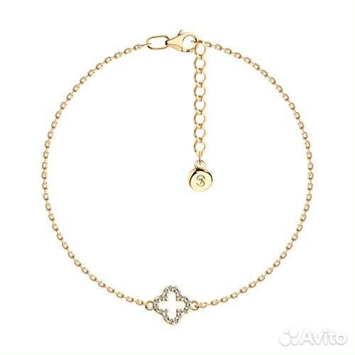 Браслет sokolov из серебра, 93050207, р.18