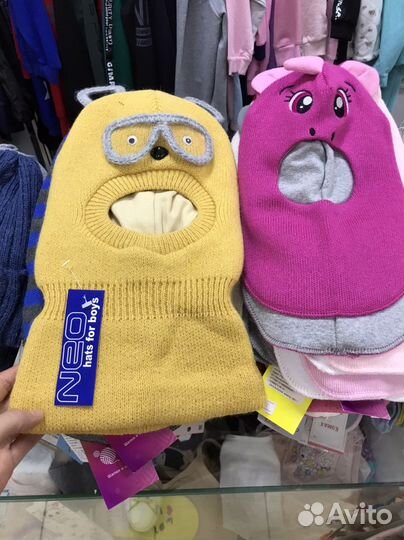 Шапки шлемы зимние и демисезонные