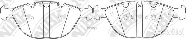 Колодки тормозные дисковые перед BMW X5 (E5