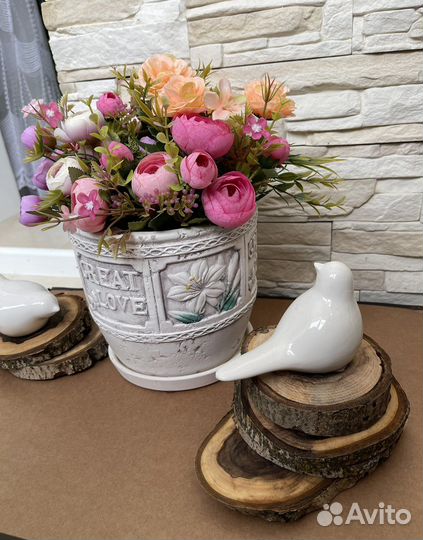 Горшок для цветов керамический