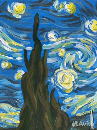 Картина акрилом на холсте