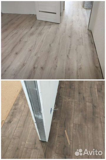 Ламинат, плинтуса