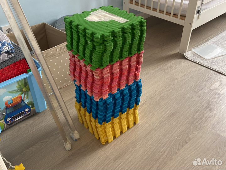 Детский коврик пазл для дачи