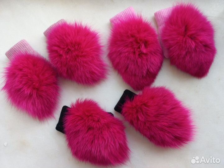 Меховые варежки опт и розница