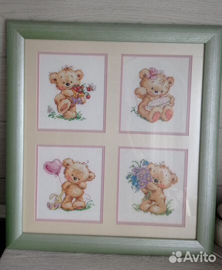 Картина вышитая крестом ручная работа