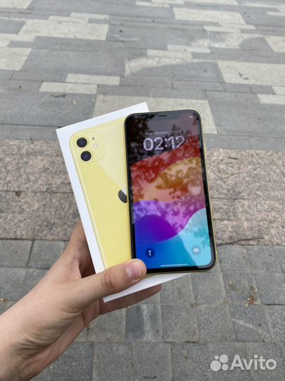 iPhone 11 128gb Yellow Ростест+Чек (sim+esim)