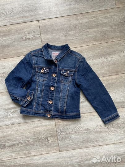 Джинсовая куртка для девочки р.116