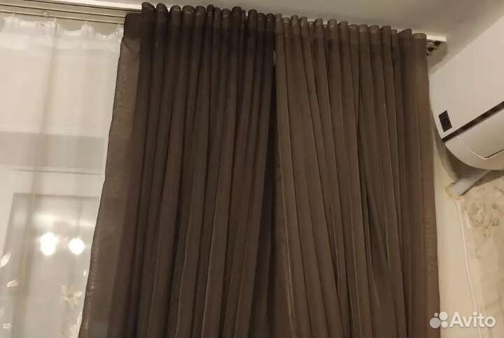 Штора-тюль, 2 шт., 5х2,3 м