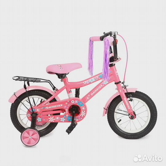 Велосипед детский четырёхколесный Kreiss 12 дюймов