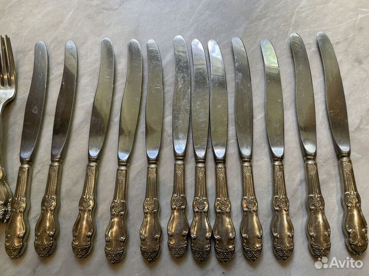 Набор столовых приборов мельхиор СССР