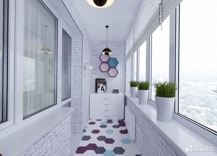 Остекление балконов и лоджий / Остекление под ключ