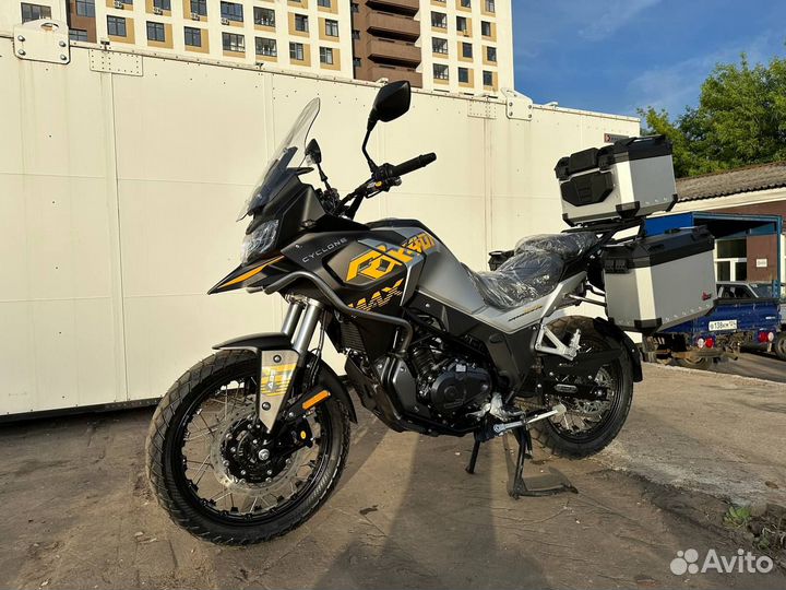 Мотоцикл Cyclone RX401 черный+ 3 алюминиевых кофра