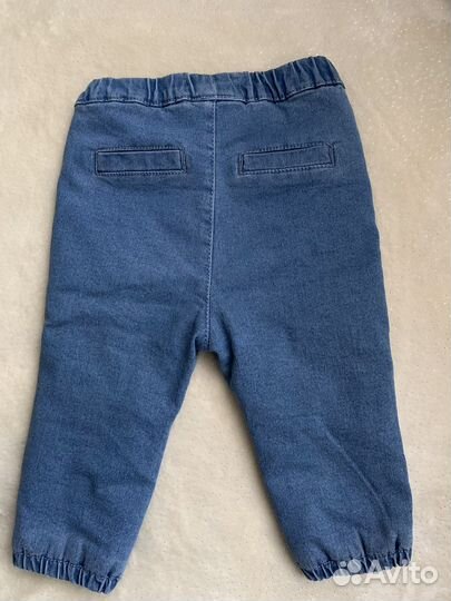 Джинсы утепленные для девочки 74р