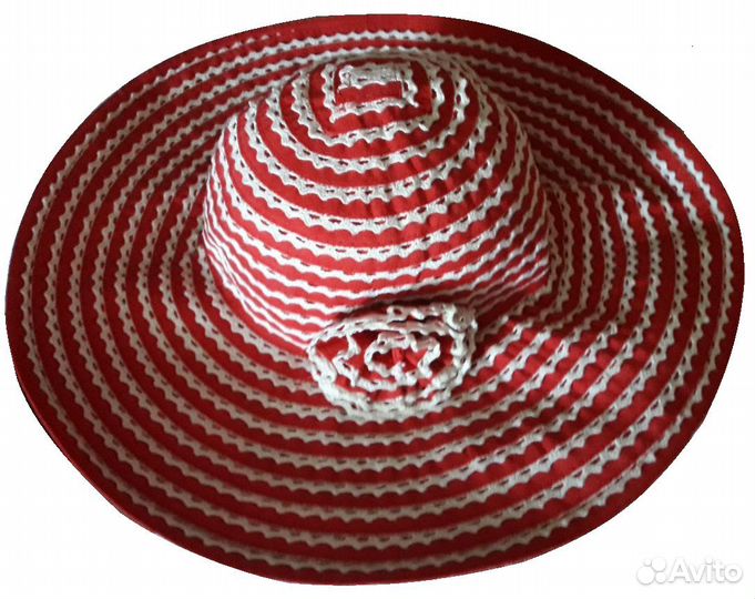 Шляпа 56-58 новая красная и фиолетовая