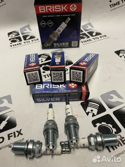 Свечи зажигания Brisk SNG газ Largus Logan Almera