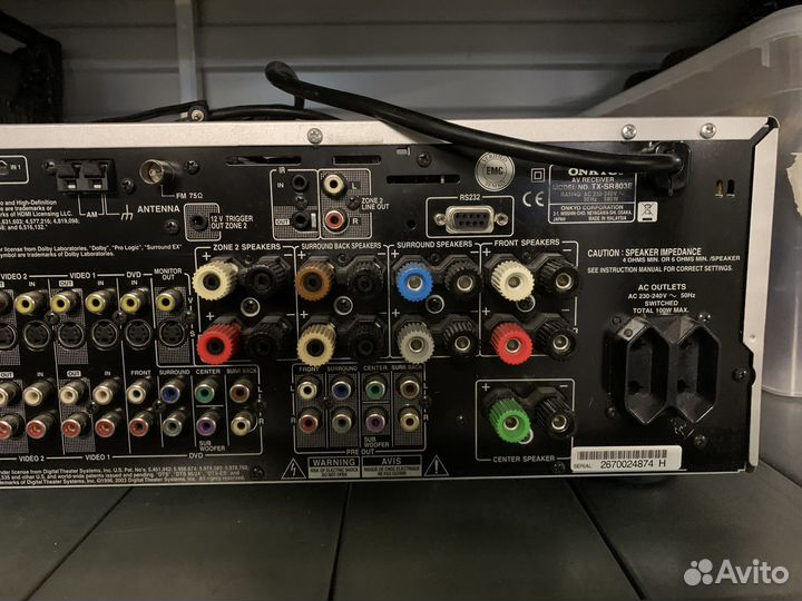 Ресивер Onkyo TX-SR803E (+ есть акустика 5.1 KEF)
