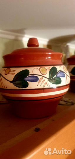 Горшок для запекания 4 шт керамика