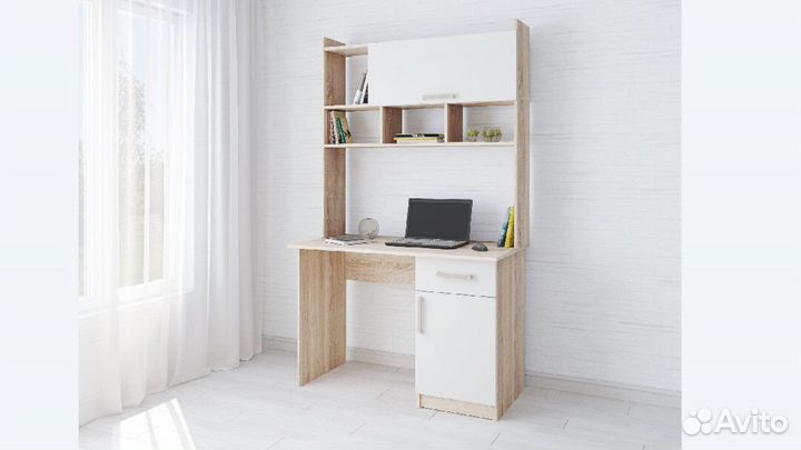 Стол компьютерный Квартет 10 Белый