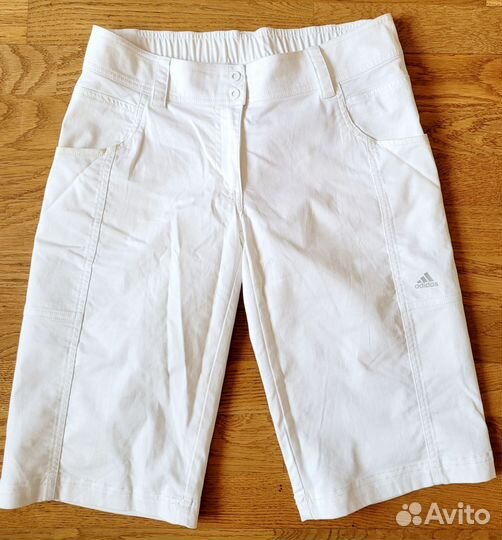 Шорты Адидас белые длинные