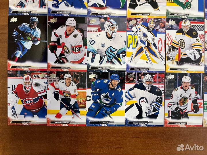 Хоккейные карточки Upper deck