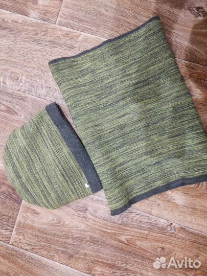 Шапка и снуд для девочки, зима