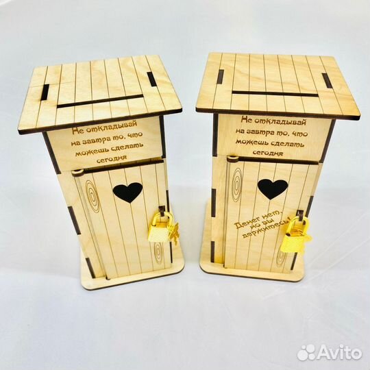 Шкатулки, копилки из дерева под заказ