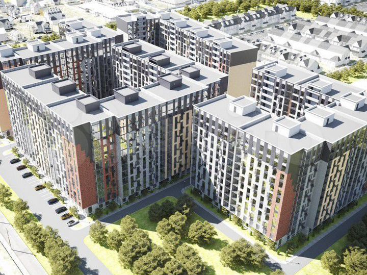 1-к. квартира, 57,3 м², 7/12 эт.