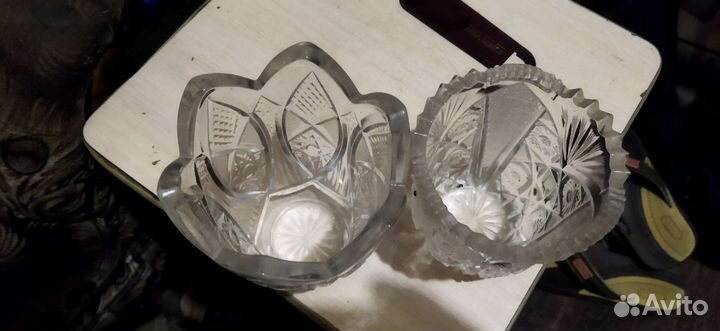 Ваза конфетница хрустальная СССР