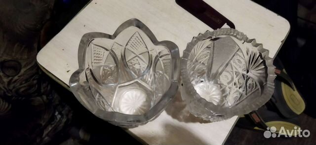 Ваза конфетница хрустальная СССР
