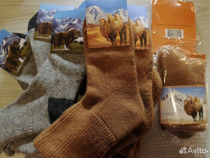 Носки из верблюжьей шерсти Монголия