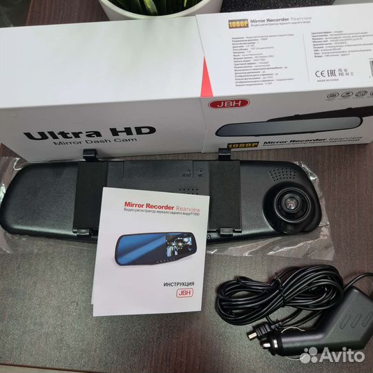 Видеорегистратор зеркало новое 1080р