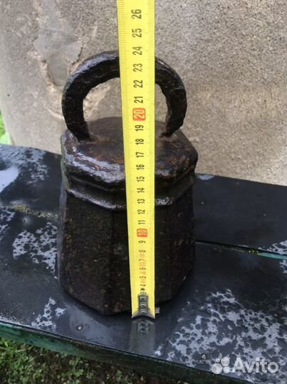 Царская гранёная гиря, 1 пуд (16 кг)