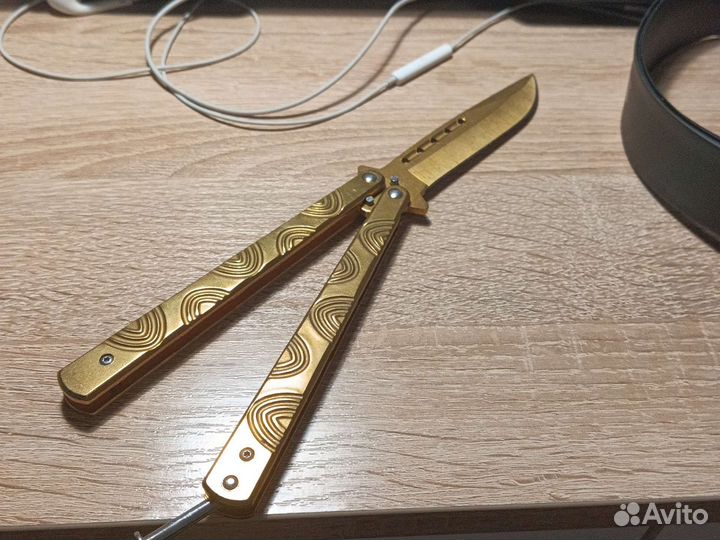 Нож складной ручной работы