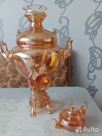 Самовар стеклянный. Винтаж. СССР
