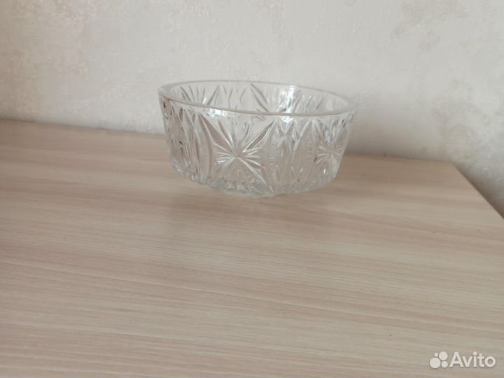 Хрустальная конфетница, салатник (СССР)