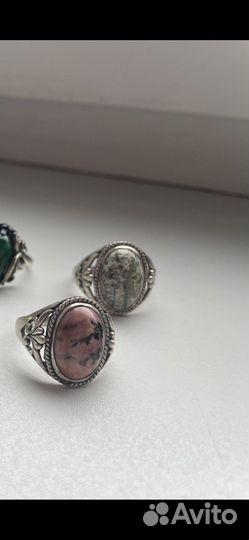 Серебряные серьги кольца СССР