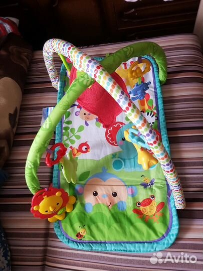 Игровой коврик 3 в 1 Fisher Price Друзья из тропич